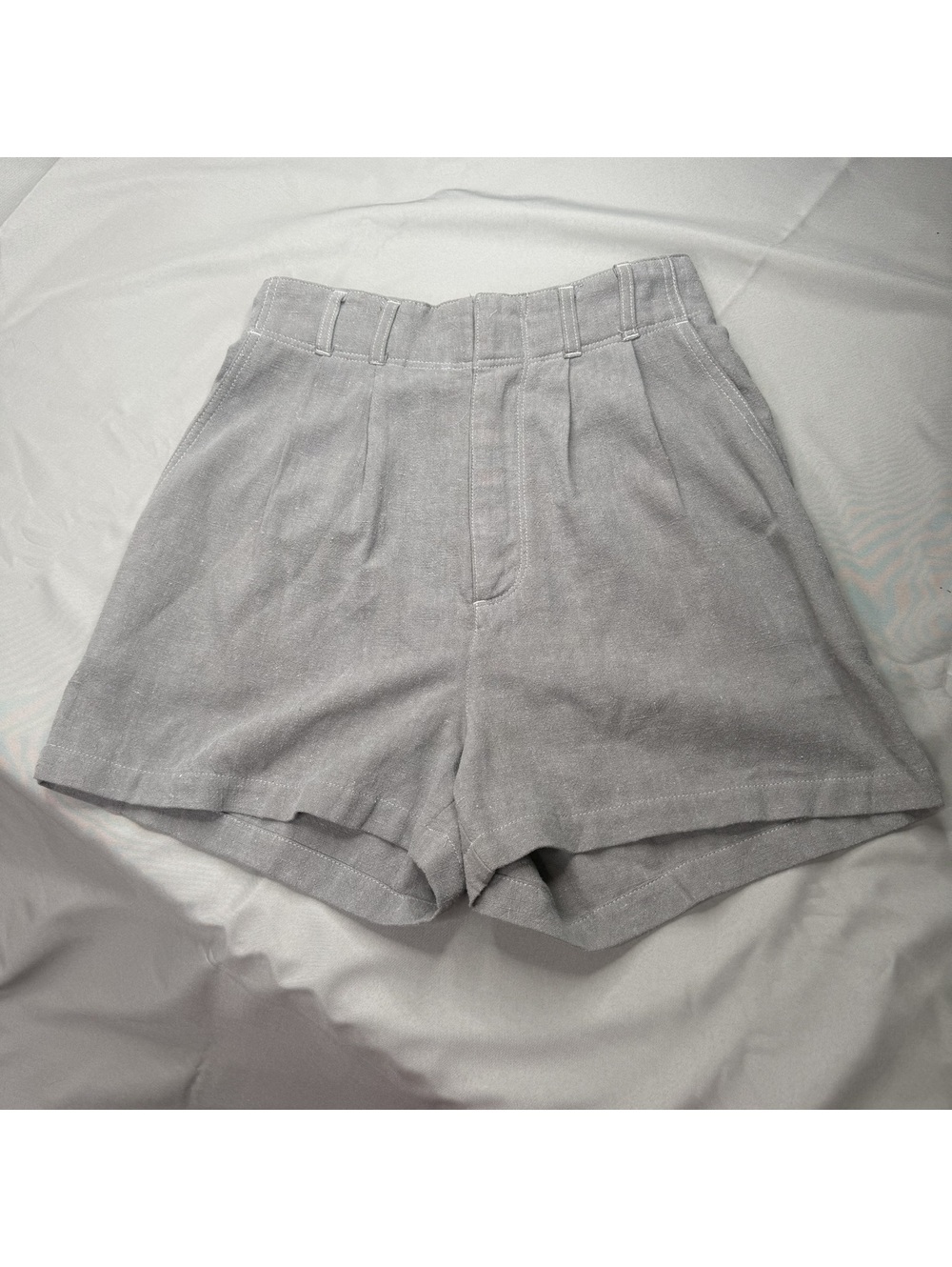 Z Supply Womens XS Grey Linen Blend Shorts